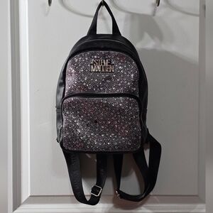Steve Madden Black and Silver Stoned Women's Backpack